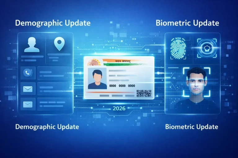 Aadhaar Demographic and Biometric Update What’s the Difference